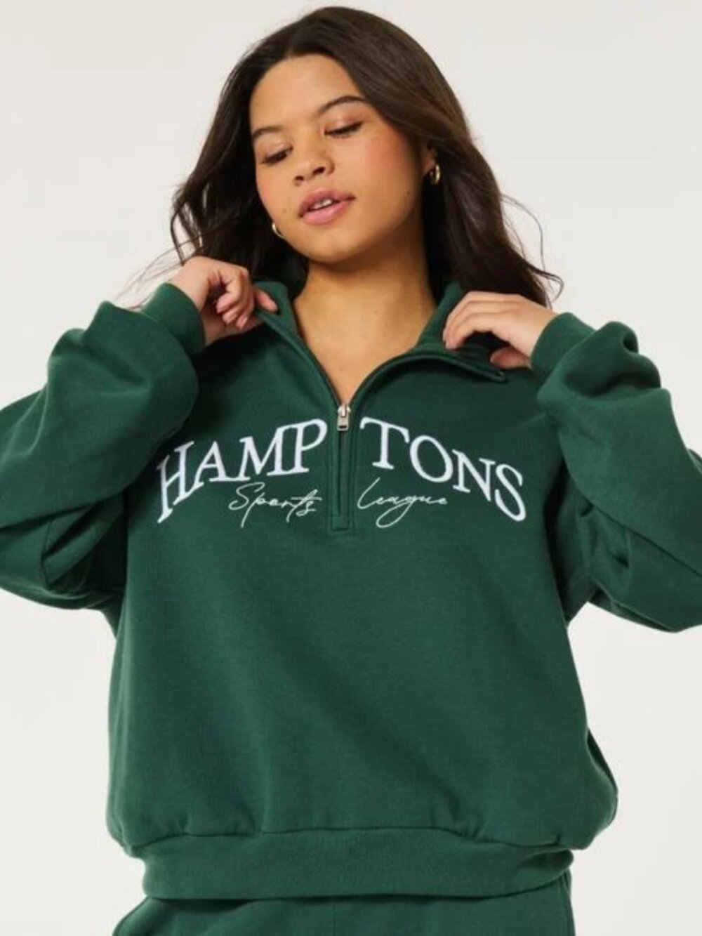 Hollister Hamptons Sports League Quarter Zip | S | Gently Warn